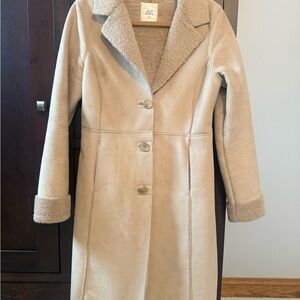 Old Navy Women's Cream Teddy Jacket